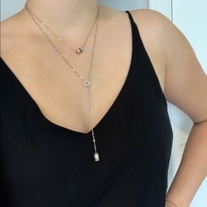 Swarovski layered necklace